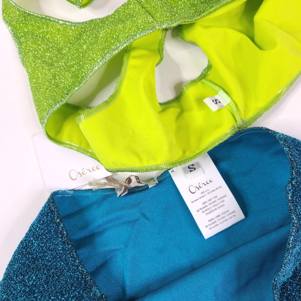 Oseree Green and Blue Bikini - Picture 4 of 7